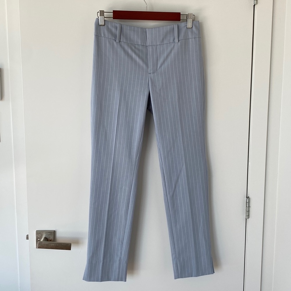 Calvin Klein light blue striped pants